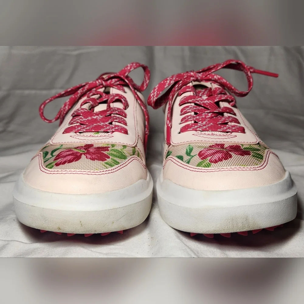 Cole Haan Grand Pro AM Golf Sneaker‎ Pink Floral Size 7.5